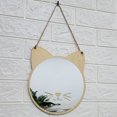 thumbnail image 3 of Nordic Wood Acrylic Mirror Wall Camera Props Wall Decoration C, 3 of 4
