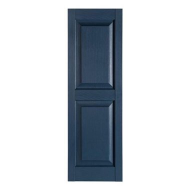 Perfect Shutters IR521571004 Premier Raised Panel Exterior Decorative Shutters, Bedford Blue - 15 x 71 in.