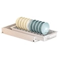 thumbnail image 2 of Dry Dish Rack Dishwashing Rack Kitchen Plate Rack Drain Tray for Dish Rack Compact Dish Rack Draining Dish Rack, 15.2x6.1 in, 2 of 7