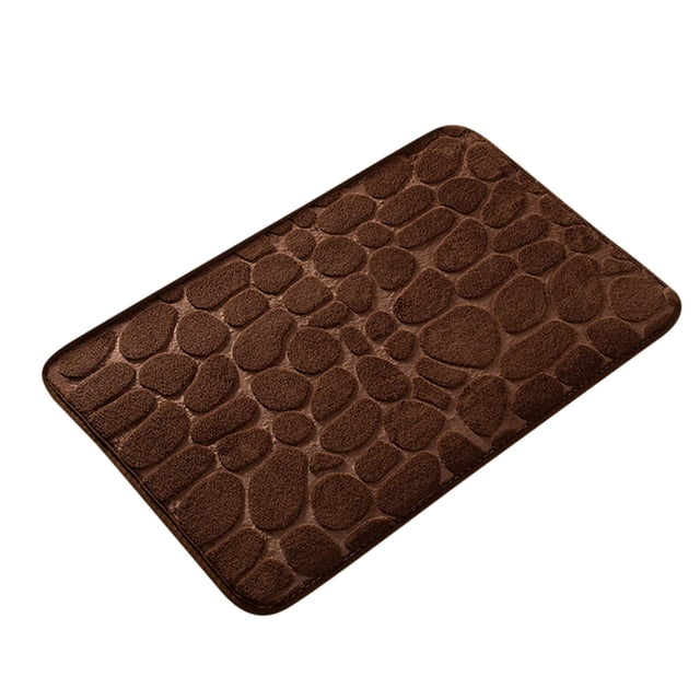 Harpily Memory Foam Bath Rugs Mat Massage Stone Embossed Bathroom Rugs Super Water Absorbent Machine Washable Non Slip Bath Mat Entrance Bedroom Floor Carpet Doormats Living Room