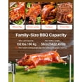 thumbnail image 3 of VEVOR Rotisserie Grill, AC120V 8 Level Height Electric Rotisserie Grill Kit, BBQ Grills Rotisseries Kit with 132 lbs Load Capacity, 38W Motor, Stainless Steel Automatic Grilling Kits for Parties, 3 of 9