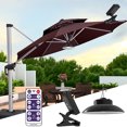thumbnail image 3 of Hongkaii Lumières Solaires pour Parasol Extérieur Étanches avec Minuterie Panneaux Solaires en Silicone Polycristallin Lumière LED XY71-11037, 3 of 4