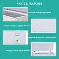 thumbnail image 2 of Koolatron 7.0 cu ft Large Chest Freezer with Energy-Efficient Manual Defrost, White, 2 of 8