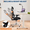 thumbnail image 2 of AKDSteel Ergonomic Mesh Office Chair, High-Back Executive Desk Chair With Adjustable Lumbar Support And 360° Swivel, 2 of 7