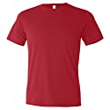 Men's Short Sleeve Poly/Cotton Tee (Red) (Small)