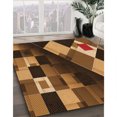 thumbnail image 3 of Ahgly Company Tapis d'Intérieur Rectangulaire Transitionnel Orange Lavable à la Machine, 6 Pieds x 9 Pieds, 3 of 7