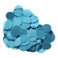 thumbnail image 3 of Lipstore 300Pcs 10mm Flat Round Loose Sequins Applique Wedding Dress Sequins Spangles Blue, 3 of 7
