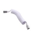 thumbnail image 3 of Bathroom Spring Hose Pu White Flexible Temperature Resistant 1Pcs 78.7X0.5In, 3 of 8