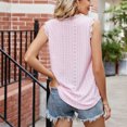 thumbnail image 4 of Birdeem Mode Femmes Été Col en V Dentelle Patchwork Sans Manches Blouse Aguichant, 4 of 7