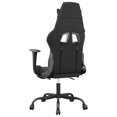thumbnail image 3 of vidaXL Gaming Chair with Footrest Black Faux Leather, 3 of 5