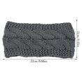thumbnail image 3 of Headbands Autumn Windproof Elastic Head Multicolor Adjustable Wide Ladies comfortable to Ear Muffs Hair Accessories for Girls Dark Gray, 3 of 6