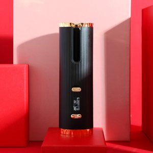 Hair Curler automatique sans fil & Wand de curling portable rechargeable Auto Curler cheveux avec des paramètres de température multiples & LCD Écran femme cheveux outil de styling