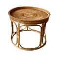 thumbnail image 2 of simhoa Rattan Side Table Accent Desk Home Decor NightStand for Patio Balcony Garden 26cmx20cm, 2 of 8