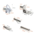 thumbnail image 3 of 80pcs Shelf Pins Kit Shelf Support Pegs Stainless Steel Bookshelf Pegs Shelves Pegs, 3 of 5