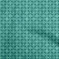 thumbnail image 1 of oneOone Viscose Jersey Turquoise Green Fabric Geometric Craft Projects Decor Fabric Printed By The Yard 60 Inch Wide, 1 of 4