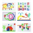 thumbnail image 4 of 296PCS Colorful Nails Pegboard Puzzle Set Intelligent 3D Game Creative Building, 4 of 8