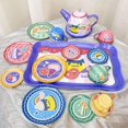 thumbnail image 2 of lionlar Toys Tea Set Pretend Kitchen Accessories Tableware Tea Playset Toy Role Play Toy 14Pcs Cakes Set, 2 of 8