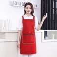 thumbnail image 2 of Chmadoxn Kitchen Gadgets, Kitchen Accessories, Kitchen Apron Multiple Colors Available Waterproofs And Oil Proof Washable Dirt Resistants Suitable For Kitchen Baking Room Polyester Apron, 2 of 6