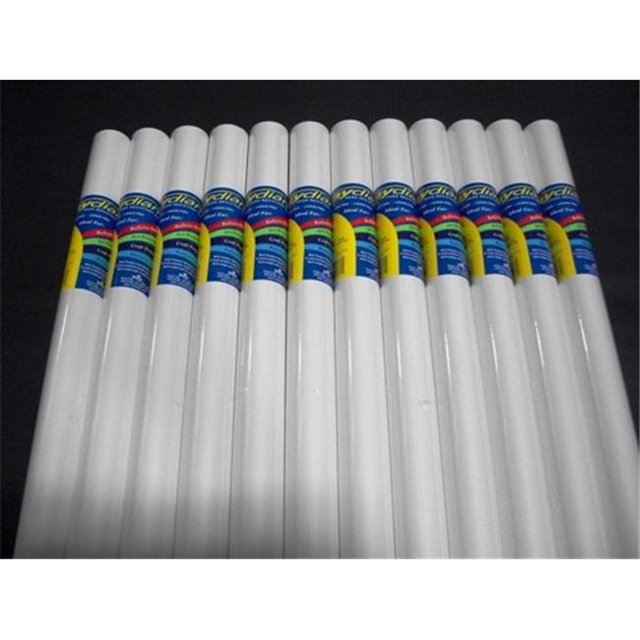 80136 RiteCo Raydiant RiteCo Raydiant Rouleaux d'Art Résistants à la Décoloration Blanc Éclatant 36 Po X 30 Pi Lot de 12