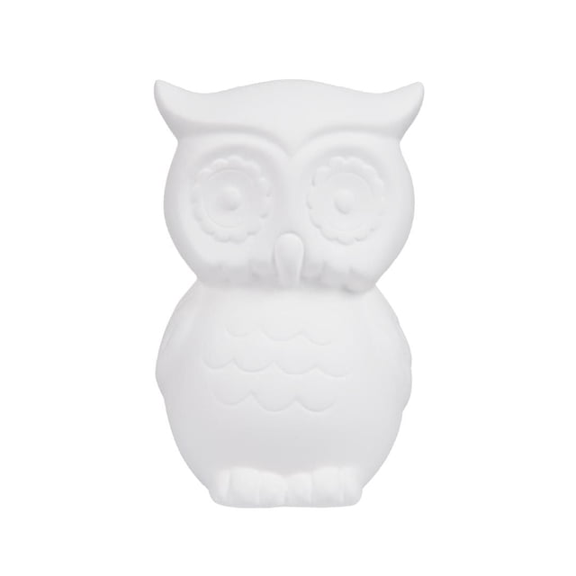 Create Basics Tirelire Hibou en Céramique à Peindre