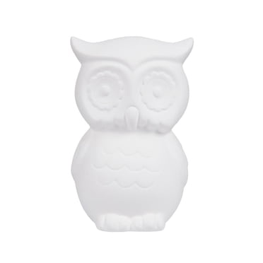 Create Basics Paintable Ceramic Owl Bank