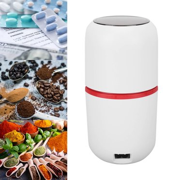 Broyeur Électrique pour Pilules, Acier Inoxydable, Pulvérisateur de Poudre Fine, Broyage Simple, Économie d'Effort, Éviter les Déversements, Usages Multiples, Simple, pour la Maison Blanc
