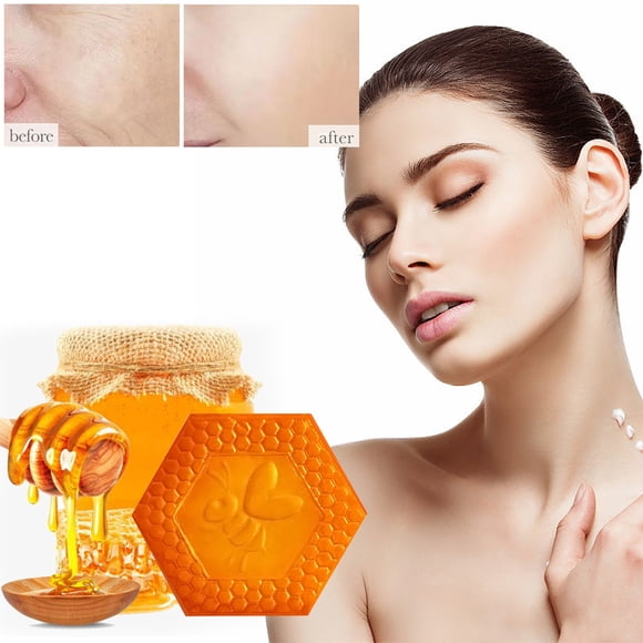 RKSTN Savon au Miel Beauté et Soins Personnels Savon au Miel Savon à l'Huile de Propolis Savon à l'Huile de Cheval Acaricide Hydratant Contrôle du Sébum Savon pour les Mains 100G