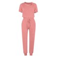 thumbnail image 4 of Timegard 2 Piece Sets for Women Summer Short Sleeve Tops and Drawstring Pants with Pockets Comfy Casual Sets, 4 of 5
