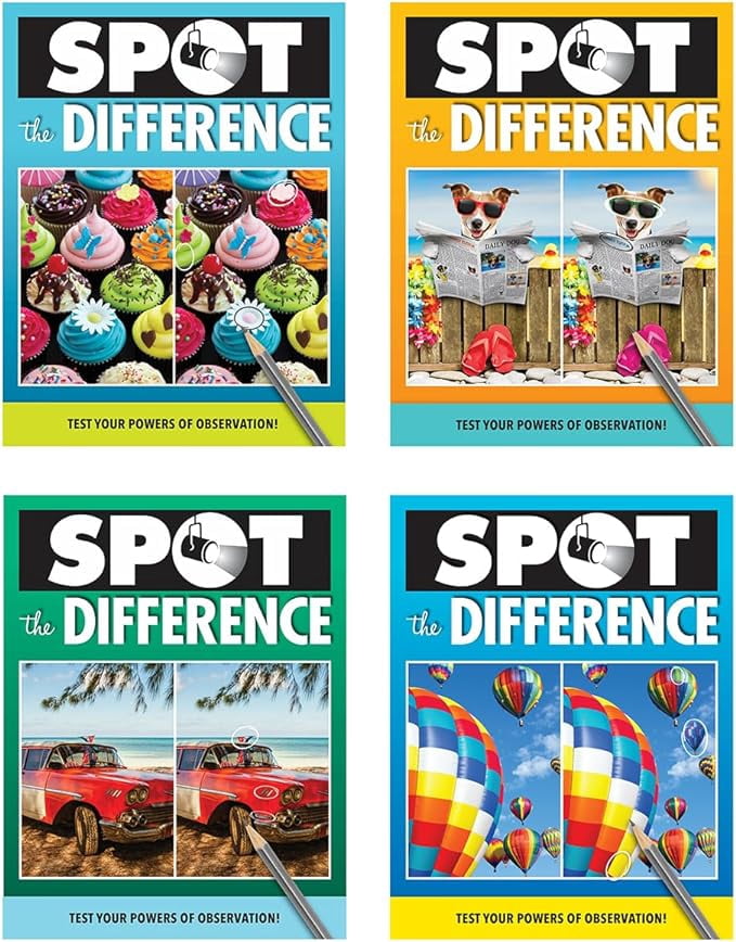 PAPP Spot the Difference Puzzle Books - 4 Pack