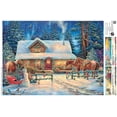 thumbnail image 4 of Buffalo Games - Chuck Pinson - Winter's Oasis -1000 Piece Jigsaw Puzzle, 4 of 5