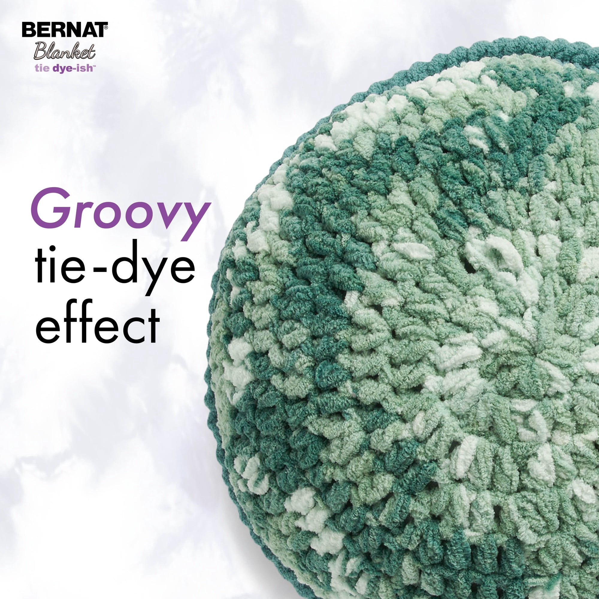 Bernat® Blanket Tie Dye-ish™ Yarn, Polyester #6 Super Bulky, 10.5oz/300g, 220 Yards
