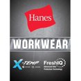 thumbnail image 2 of Hanes Mens X-Temp FreshIQ Workwear Pocket Tee Value 2-Pack, XL, Safety Green, 2 of 2