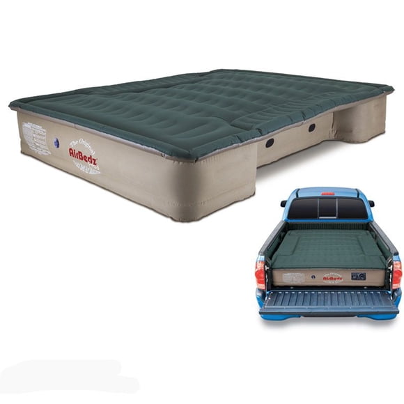 AirBedz Truck Bed Air Mattress PPI-303 Pro3 Series; Full Size; Portable DC Air Pump; Green/Tan; With Storage Bag and Patch Kit