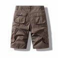 thumbnail image 3 of Styesk Mens Shorts Men's Pockets Cargo Pants Casual Button Classic Summer Short With Multi Pockets, 3 of 5