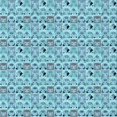 thumbnail image 1 of Ahgly Company Tapis d'Intérieur Lavable en Machine Carré Transitionnel Bleu Glacier, 5 Pieds Carré, 1 of 7