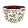 thumbnail image 2 of Holiday Time Cranberry Spice Collection Red Green Plaid & Berries Festive Bowl Set, 10.5 fl oz, Stoneware, 2-pack, 2 of 10