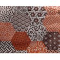 thumbnail image 5 of oneOone Georgette Viscose Orange Fabric Geometric Fabric For Sewing Printed Craft Fabric By The Yard 42 Inch Wide, 5 of 5