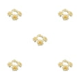 thumbnail image 3 of Ruiboury 50piece Low Maintenance Soft Texture Fabric For Albums And Decorations Fiber Realistic Appearance Wide Application Champagne 4.5cm 5Set, 3 of 6