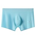 thumbnail image 2 of RXIRUCGD Mens Underwear Men's Solid Color Ice Silk Seamless One Piece Boxer Briefs, 2 of 3