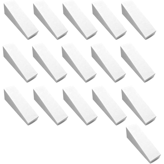 32 Pcs Makeup Sponge, Cosmetic Foam Wedge Gradient Triangular Shaped Nail Sponge for Beauty Blender and Nail Art, White Makeup Sponges Nail Buffer for Powder, Concealer and Foundation Blending