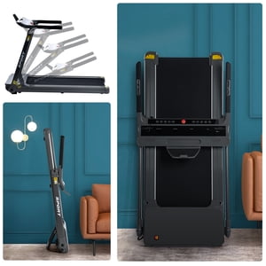 La plus récente machine électrique de pliage 3.5HP à course moyenne Gym motorisé 330lb,Portable Compact tapis roulant pliable pour salle de sport de fitness à domicile Exercise Jogging Walking, électrique motorisée 14KM/H