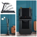 Folding Electric 3.5HP Treadmill Medium Running Machine Motorized Gym 330 pound, Portable Compact Treadmill Foldable for Home Gym Fitness Workout Jogging Walking,Electric Motorized Power 14KM/H