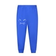 thumbnail image 3 of Hiiyo Ensemble de Pyjama pour Grands Garçons à Imprimé de Chat de Dessin Animé, Haut à Manches Longues et Pantalon, Tenue de Nuit, 3 of 4
