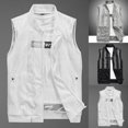 thumbnail image 4 of Lefu Hommes Maille Rapide-Sécher Gilet Respirant Multi-Poche Pêche Randonnée Veste Sans Manches, 4 of 4