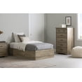 thumbnail image 3 of South Shore Versa Twin Mates Bed with 3 Drawers, in Weathered Oak, 3 of 11
