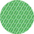 thumbnail image 1 of Ahgly Company Tapis Rond Lavable en Machine Intérieur Vert Jade Transitionnel, 4 Pieds Rond, 1 of 7