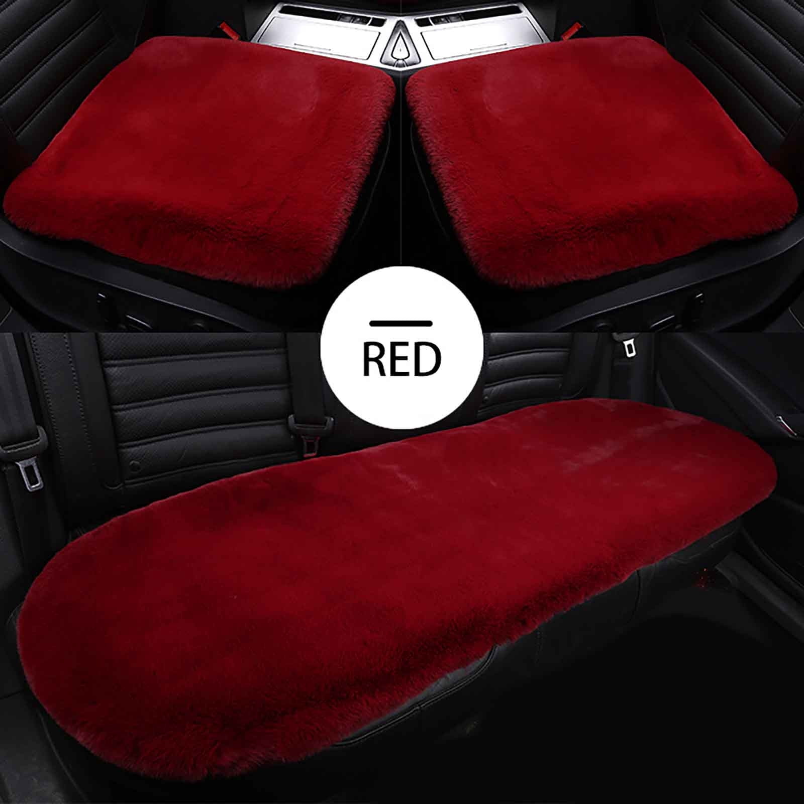 Openpig Imitation Seat Cover Car Seat Cushion Interior Plus Velvet Thick Warm Three-piece Set