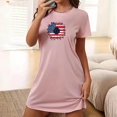 thumbnail image 2 of Birdeem Chemises de Nuit pour Femmes Chemise de Nuit Courte Surdimensionnée pour Femmes Robe Imprimée à Col Rond et Manches Courtes, 2 of 12