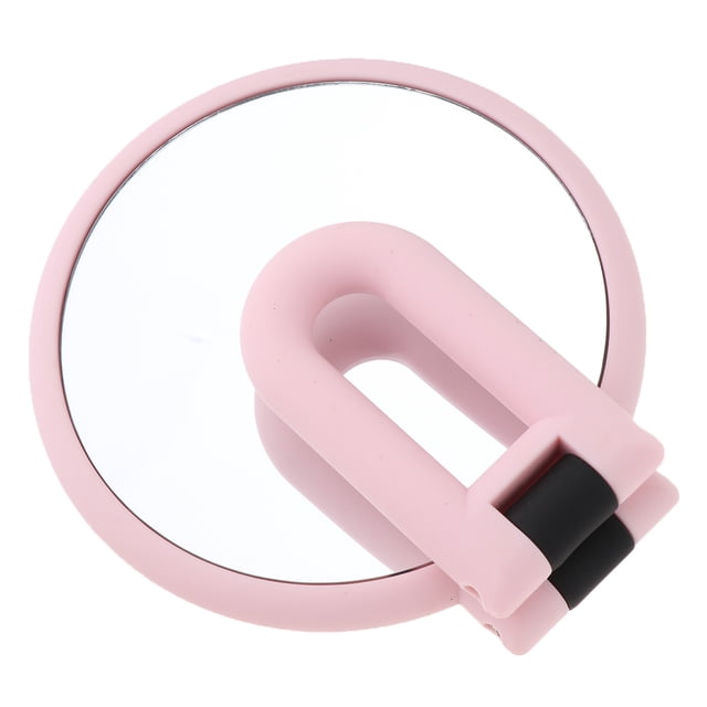 1 Pce Miroir de Maquillage Rond Portatif à Double Face avec Grossissement 2X, 3X et 15X. Doté d'Une Poignée ABS Rose Pliable pour une Prise et une Portabilité Confortables. le Miroir a un Diamètre de 12 cm et Procure une Réflexion Claire, Sans Distorsion. Convient au Maquillage, au Rasage Ou au Toilettage.