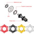 thumbnail image 3 of Becaristey 1 Set Center Locks Disc Brake Rotors Adapter Sturdy Replacing Repairing Bike Bolts Compatible for Locking Black 1Set, 3 of 6